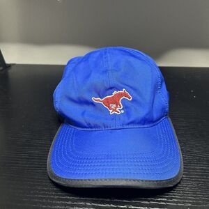 SMU Mustangs Nike Featherlight Running Dri Fit Hat Lightweight Blue